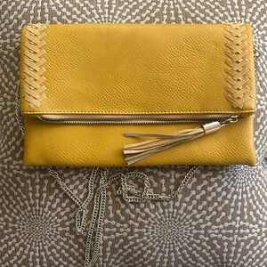 SOLD Mustard EUC small crossbod